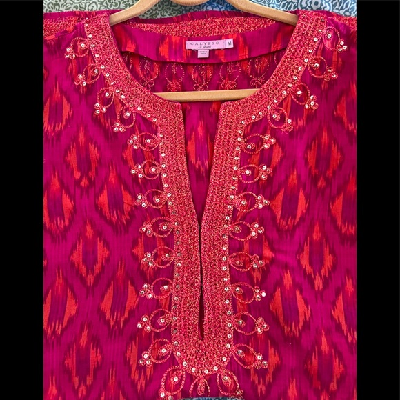 Calypso St Barth tunic swim cover up - Picture 2 of 4